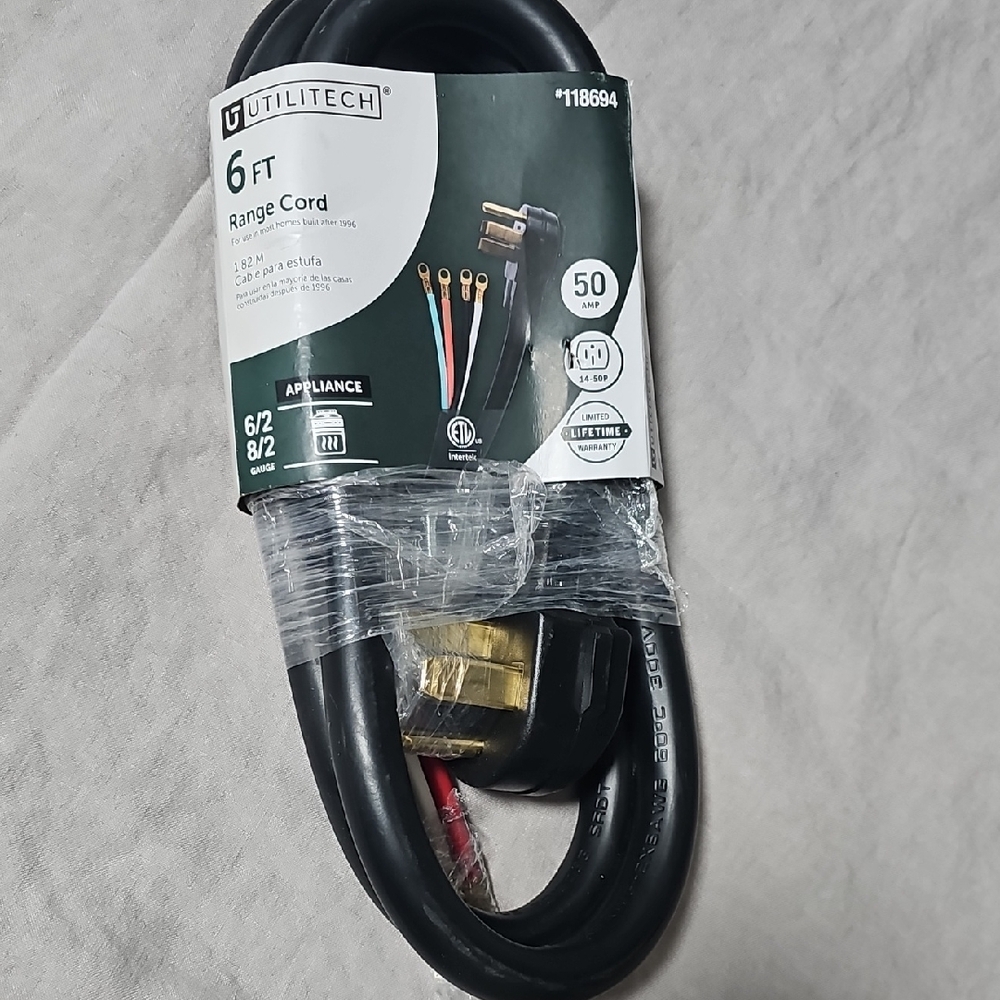 Black Range Cord - 6 FT